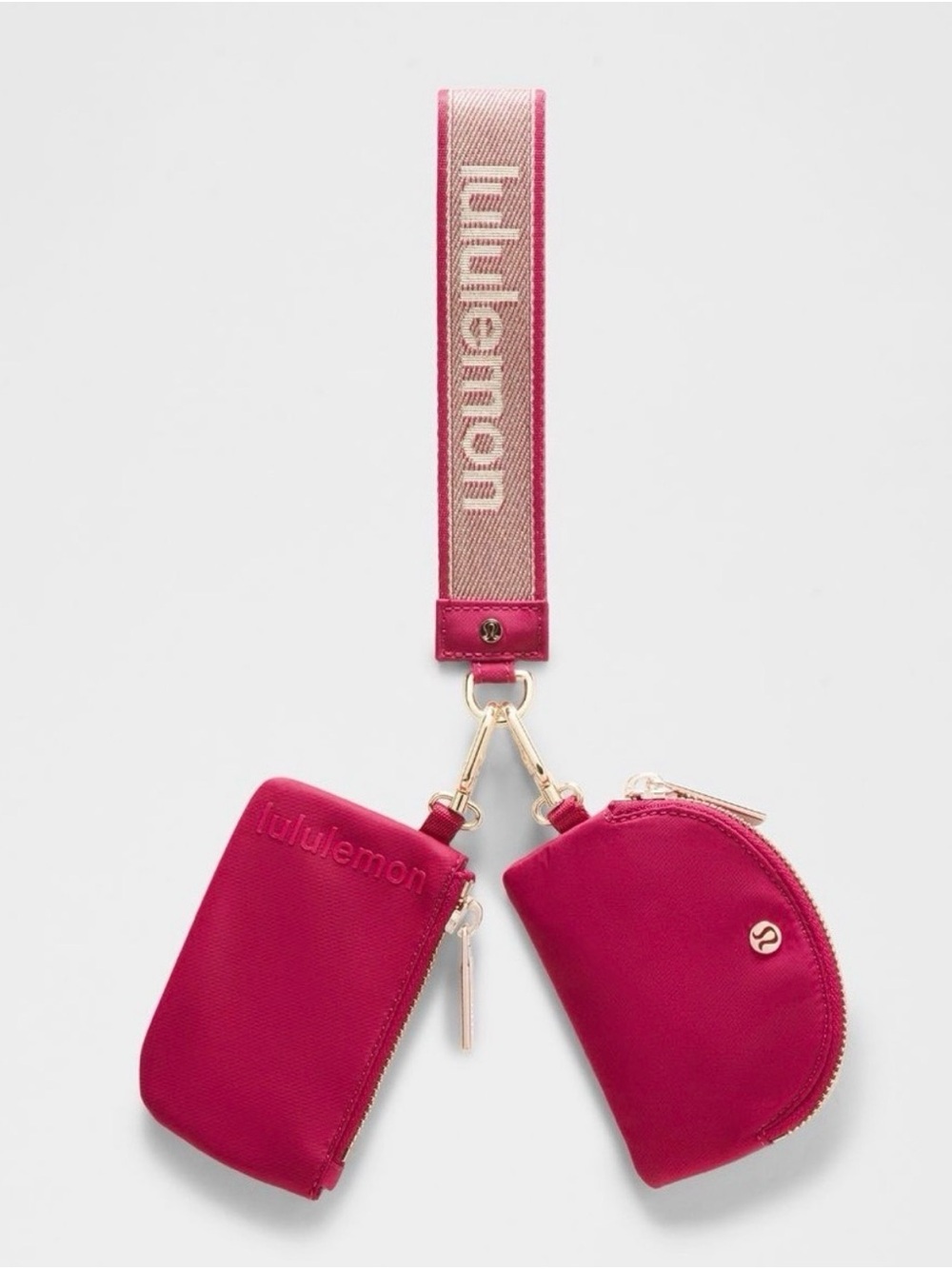 lululemon athletica Berry rumble Dual Wristlet